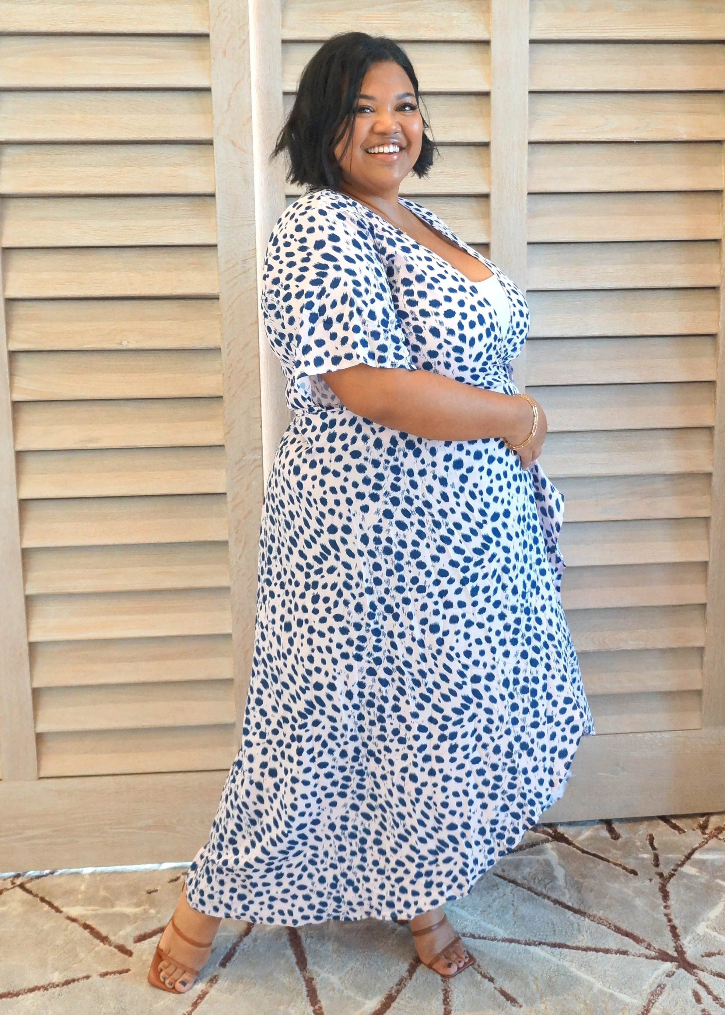 The Maxi Wrap Dress Curve - Hamptons Weekend