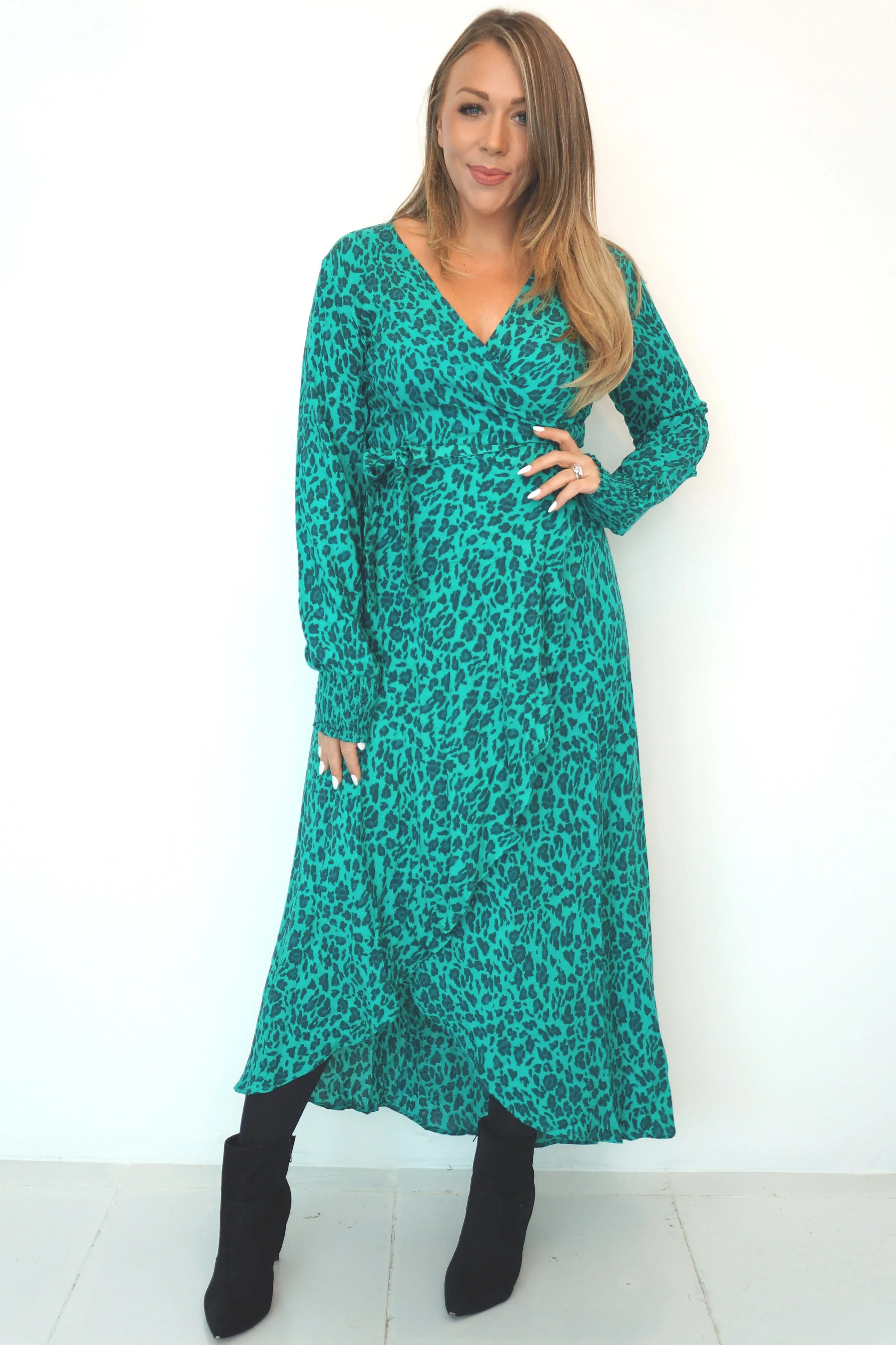 The Maxi Wrap Dress - Jade Jungle