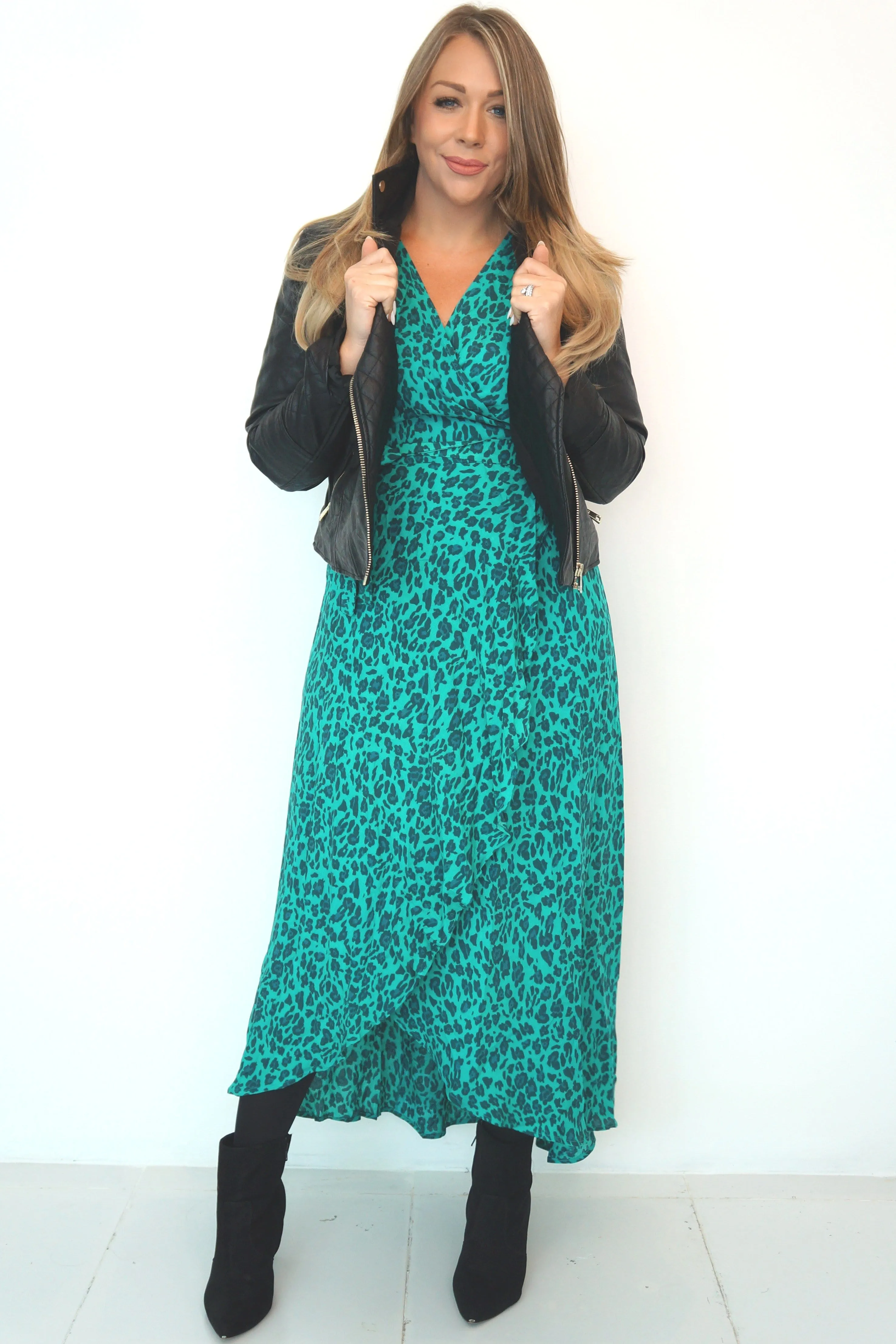 The Maxi Wrap Dress - Jade Jungle