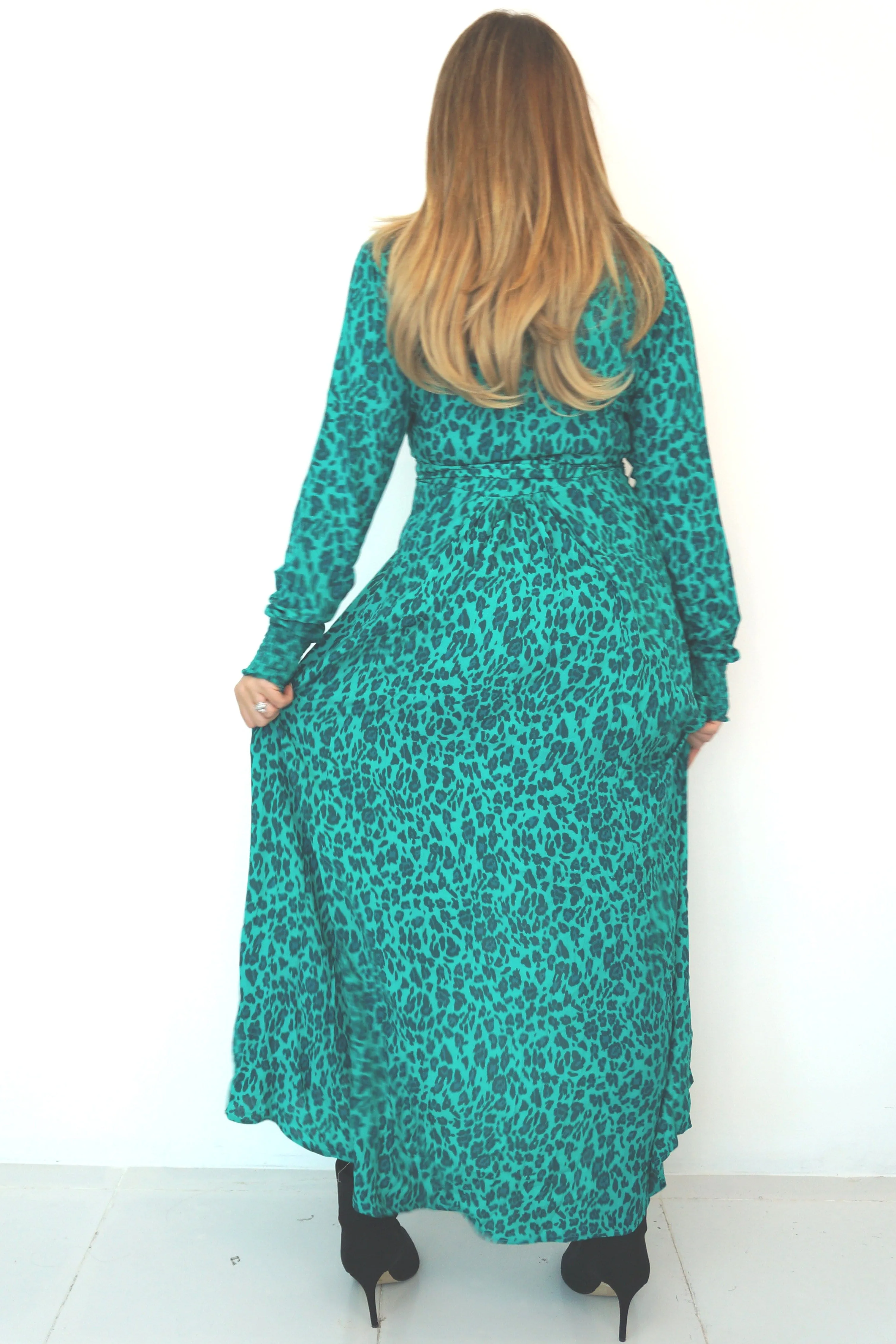 The Maxi Wrap Dress - Jade Jungle