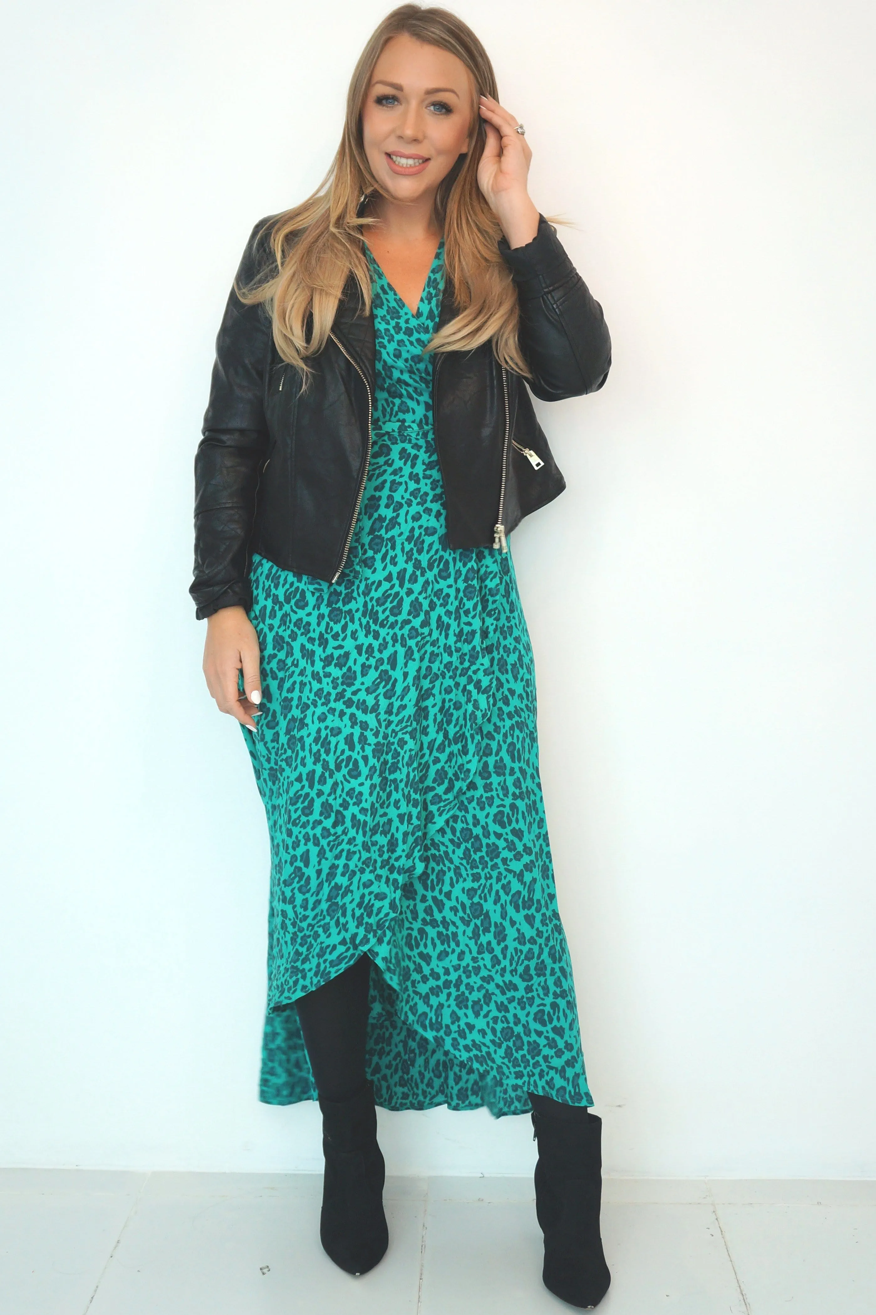 The Maxi Wrap Dress - Jade Jungle