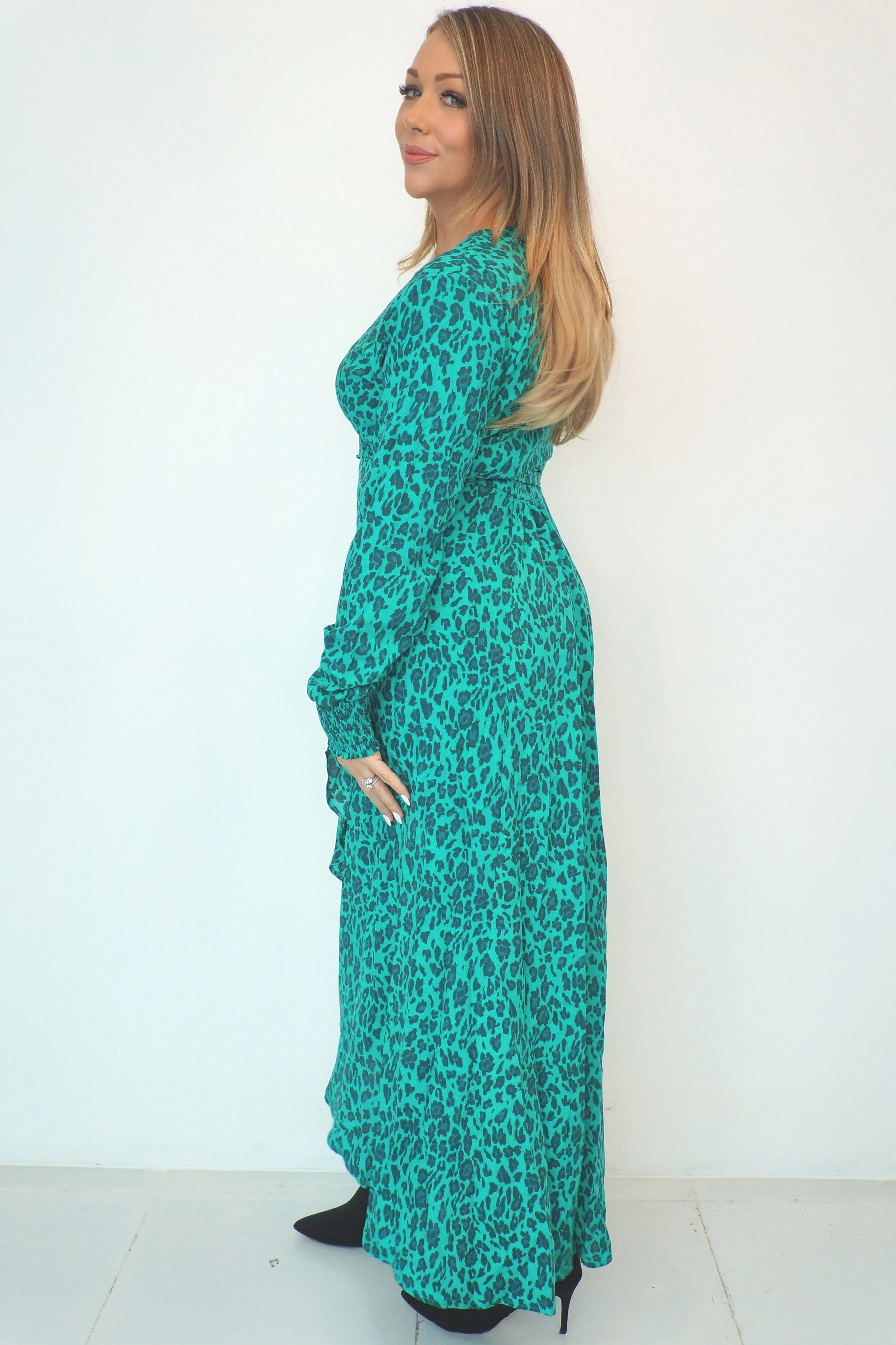 The Maxi Wrap Dress - Jade Jungle