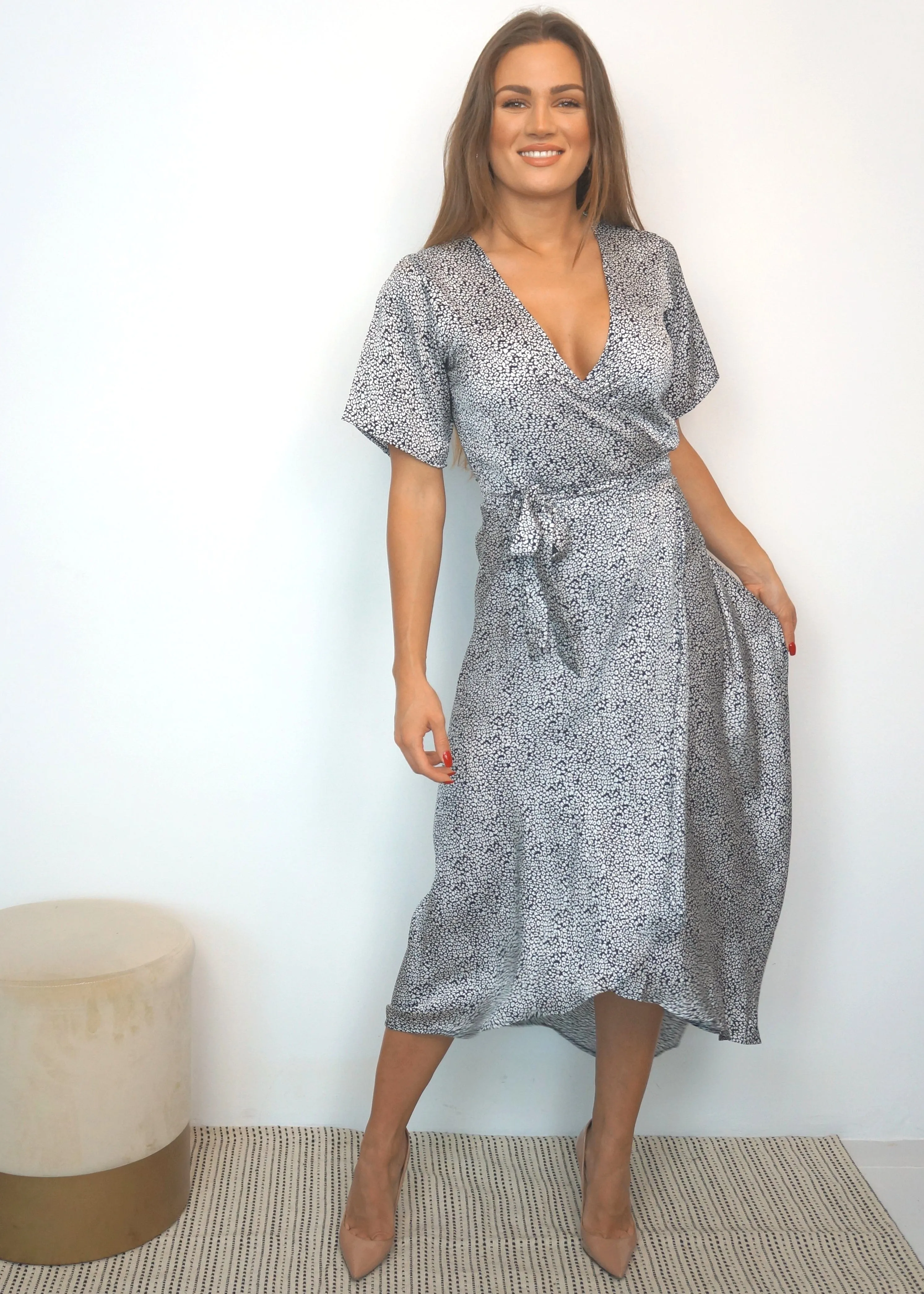 The Maxi Wrap Dress - Jungle Nights
