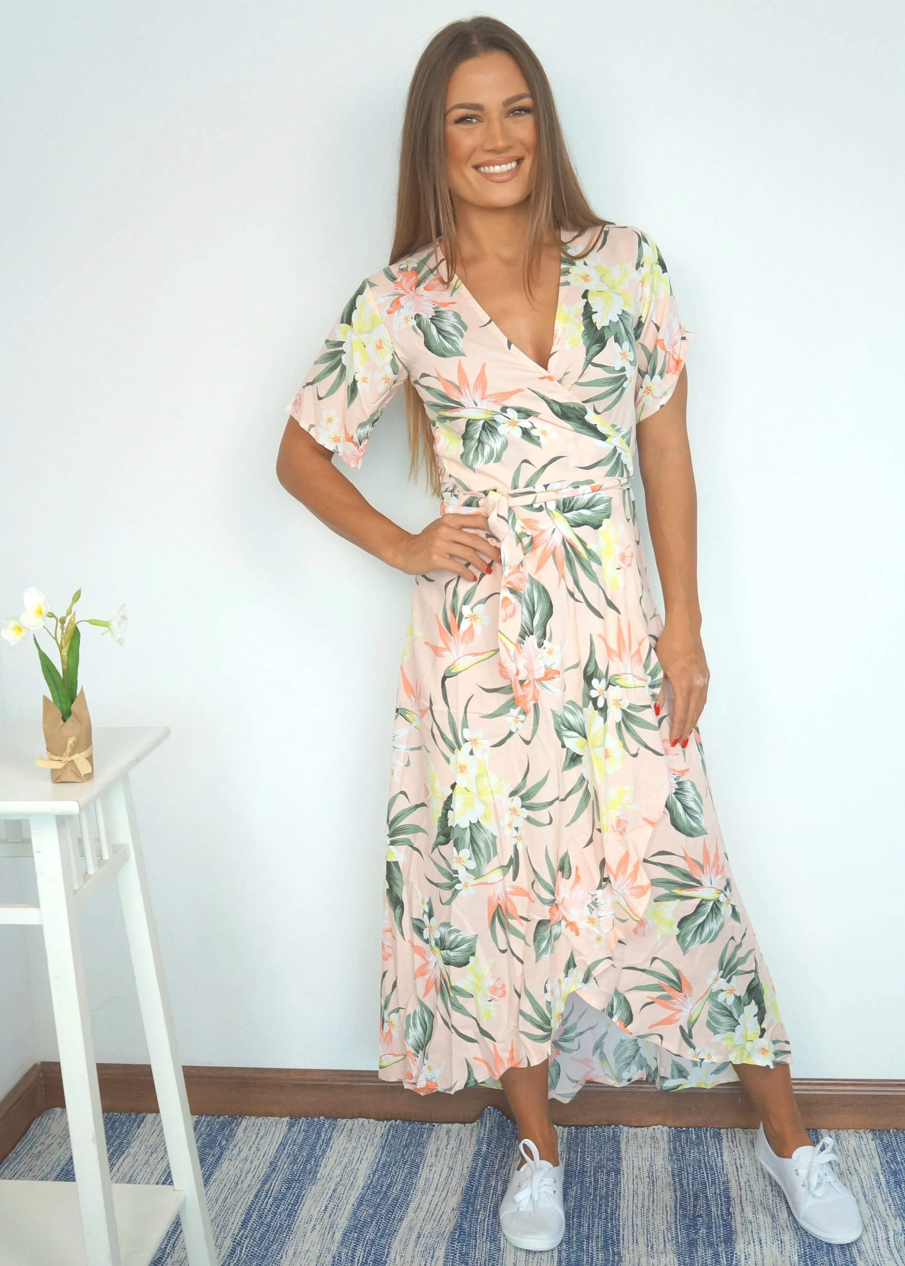 The Maxi Wrap Dress - Life’s a Peach