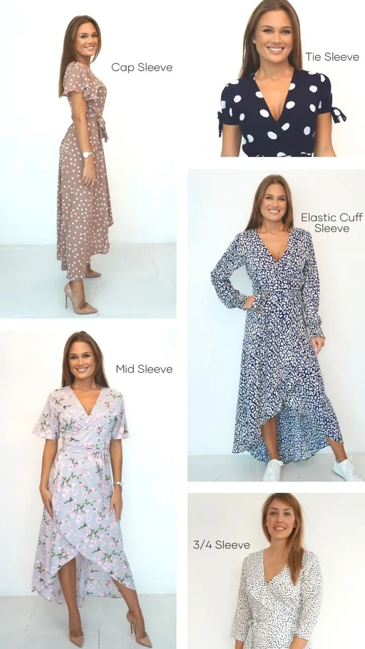 The Maxi Wrap Dress - Mac Red