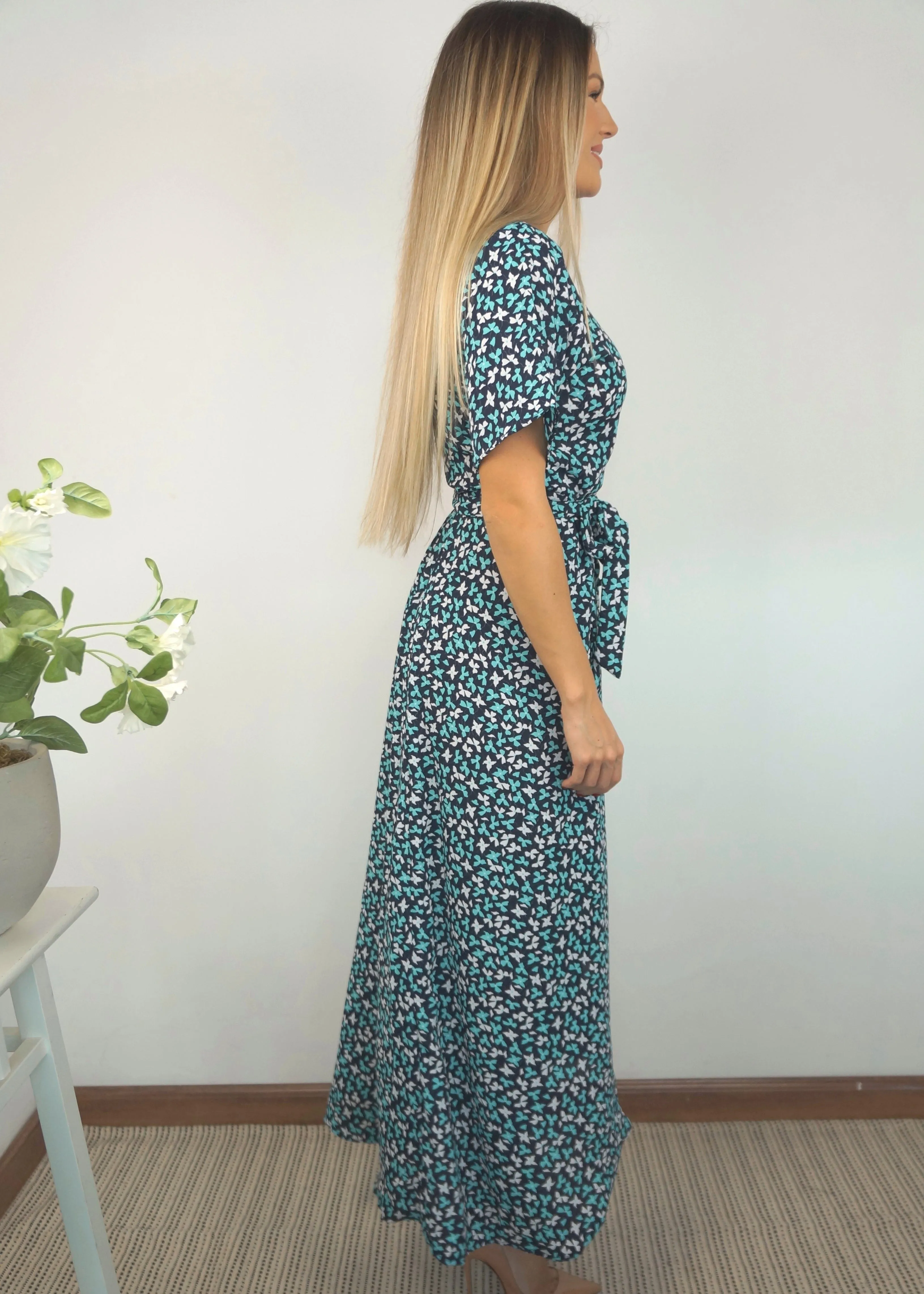 The Maxi Wrap Dress - Midsummer Breeze