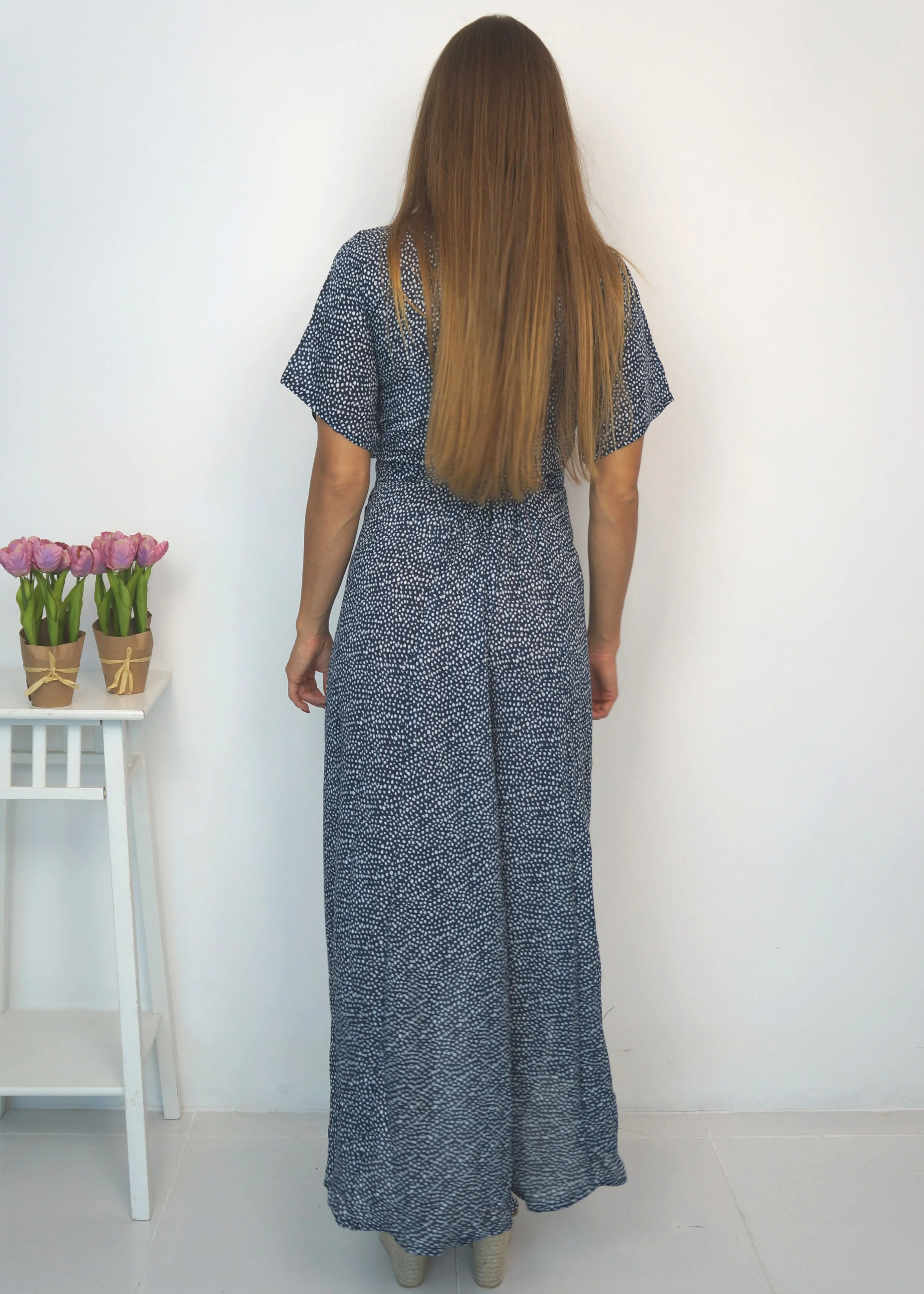 The Maxi Wrap Dress - Riviera Blues