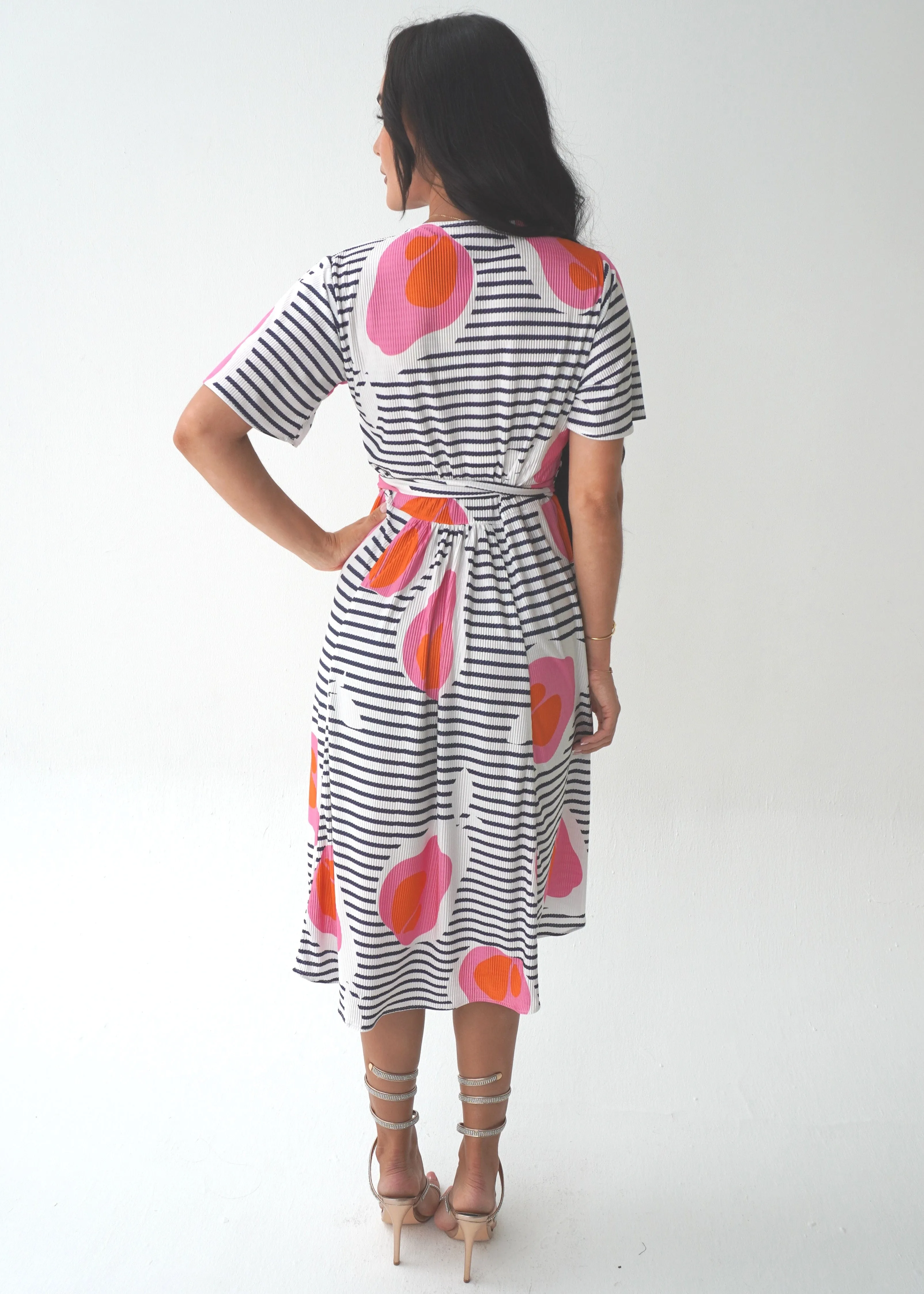 The Pleated Wrap Dress - Summer Stroll