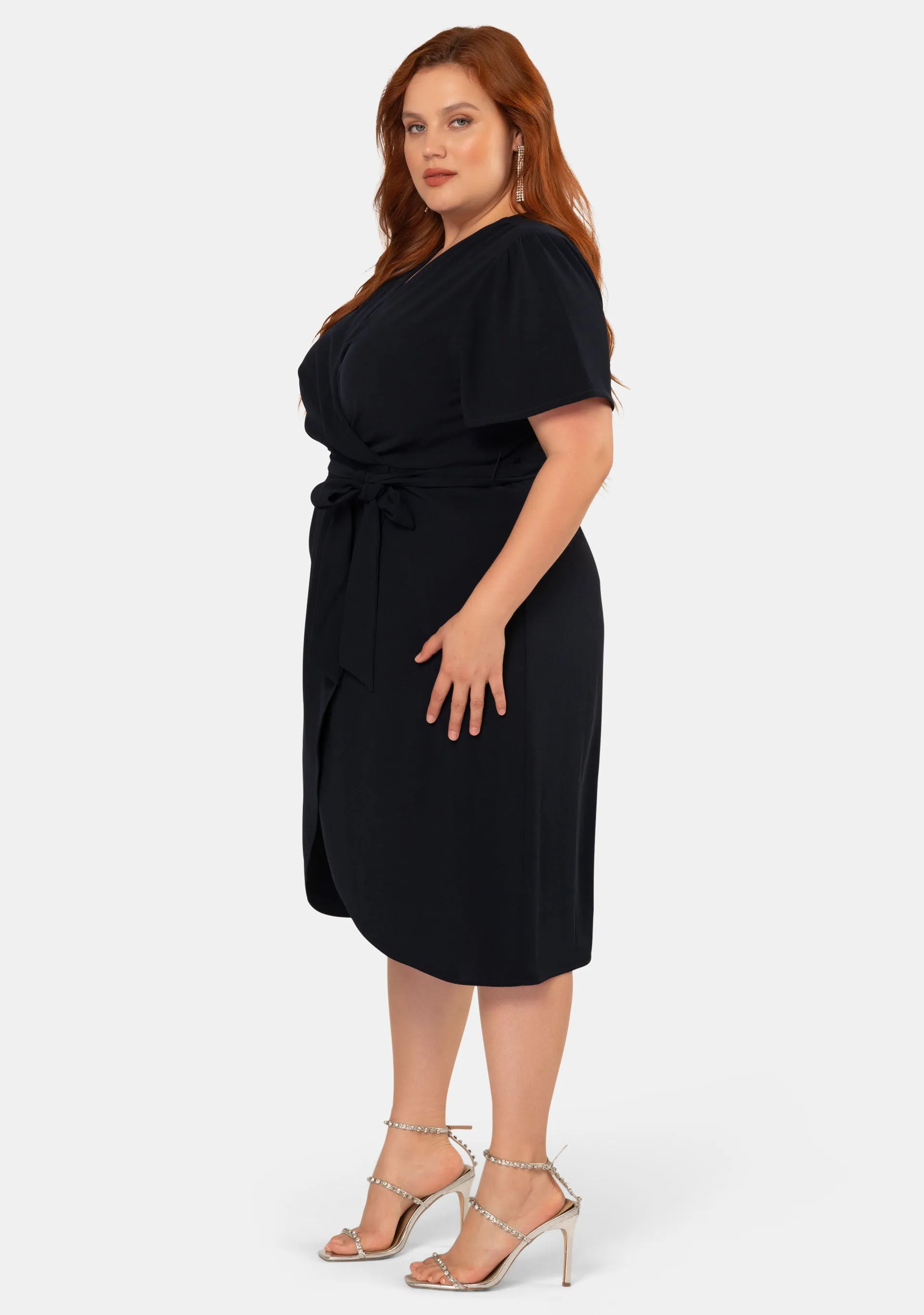 This Feeling Wrap Midi Dress