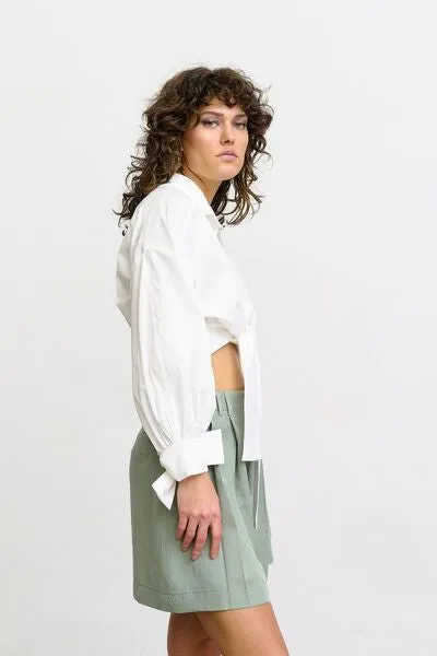 Tie detail shirt