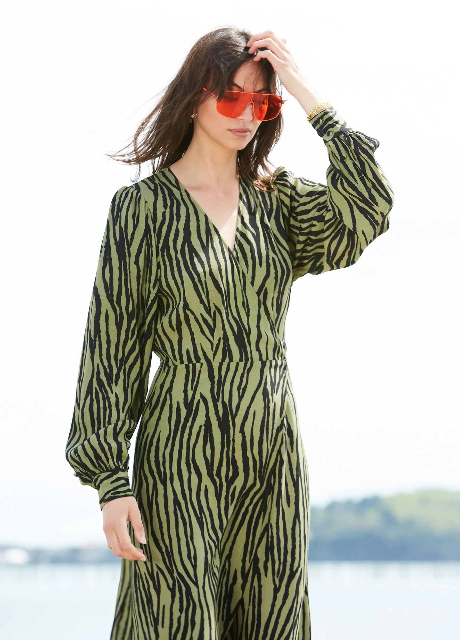 Tiger Wrap Dress
