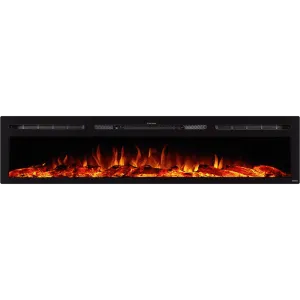 Touchstone The Sideline 84" Recessed Electric Fireplace - 80043