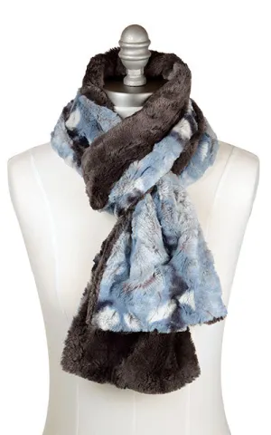Two-Tone Classic Scarf in Cascade Faux Furs
