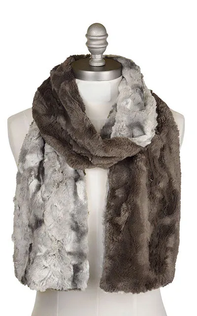 Two-Tone Classic Scarf in Cascade Faux Furs