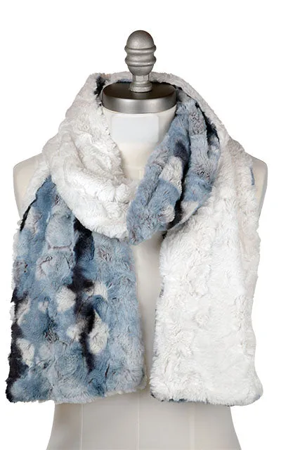 Two-Tone Classic Scarf in Cascade Faux Furs