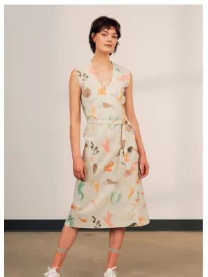 Uma Wrap Around Dress in JGD Exclusive Print