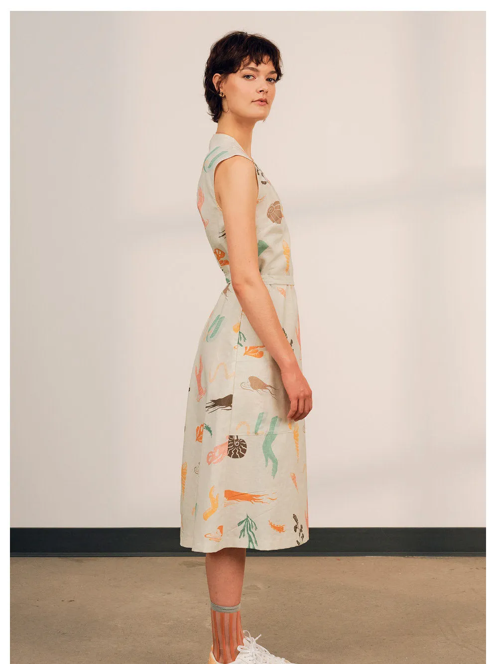 Uma Wrap Around Dress in JGD Exclusive Print