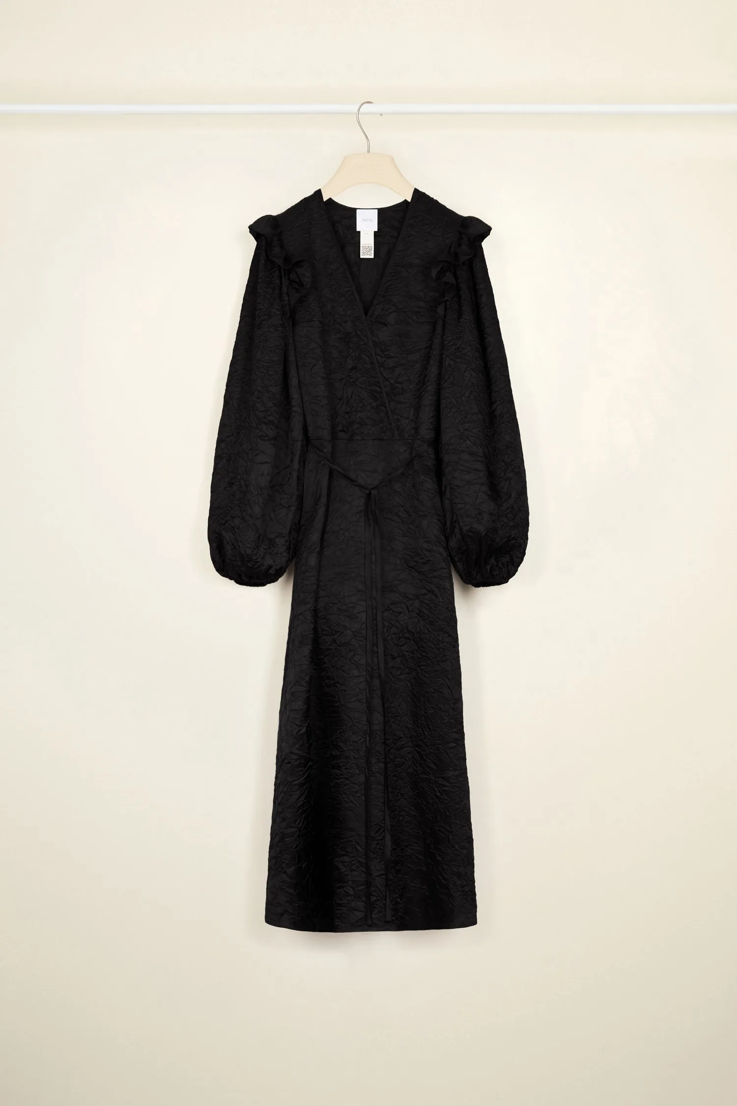 V neck maxi dress eco-friendly satin