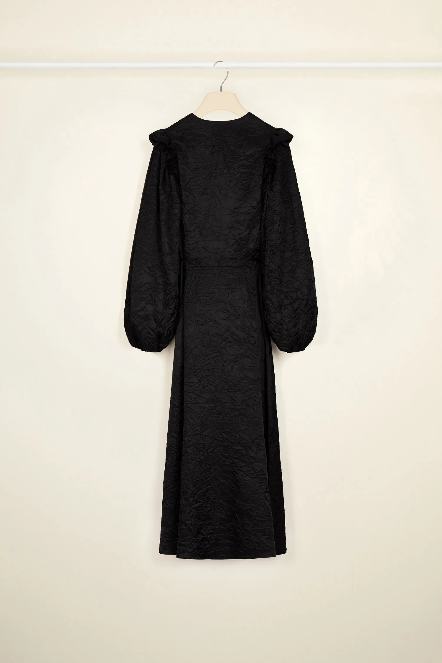 V neck maxi dress eco-friendly satin