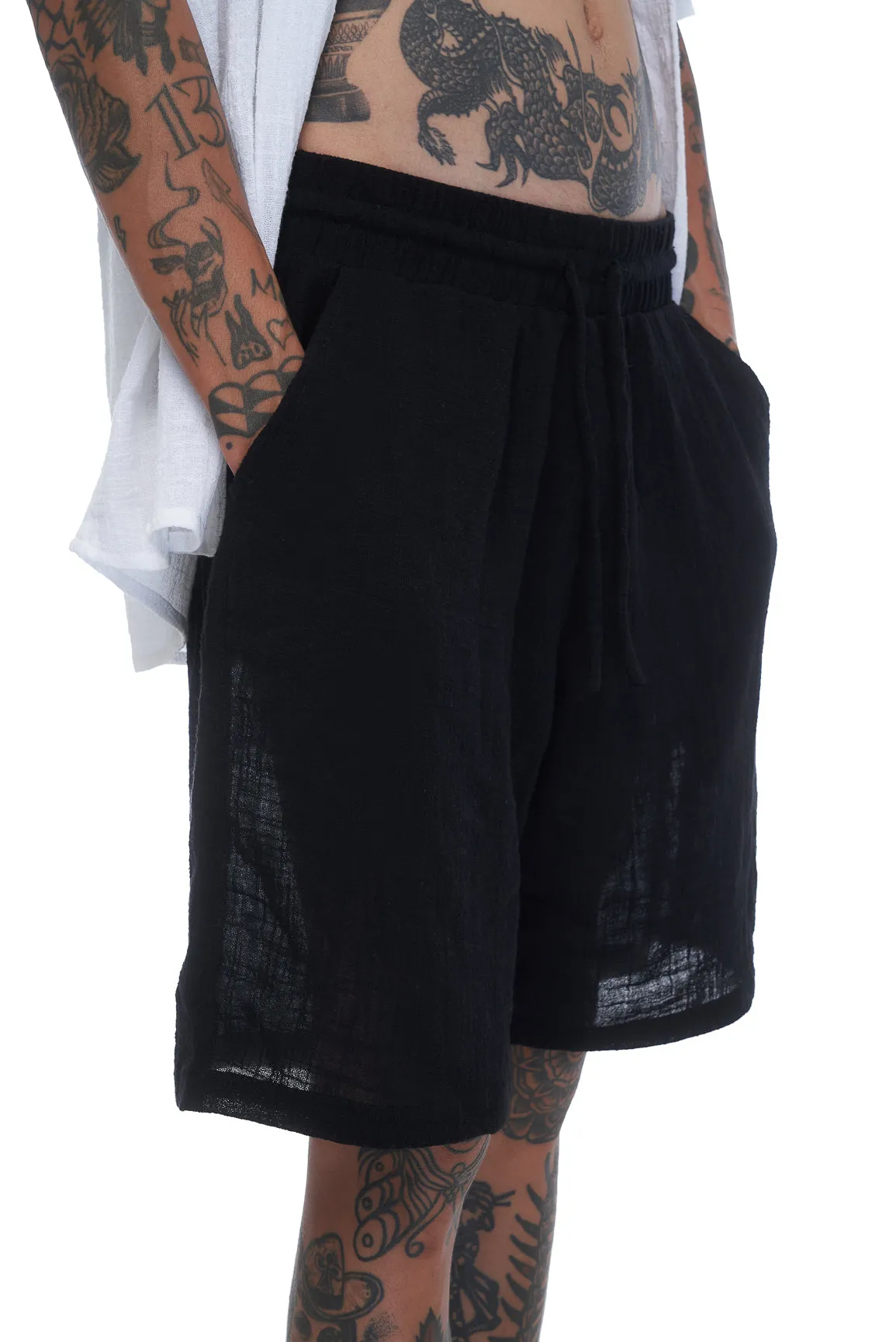 Vacay Textured Short - Black