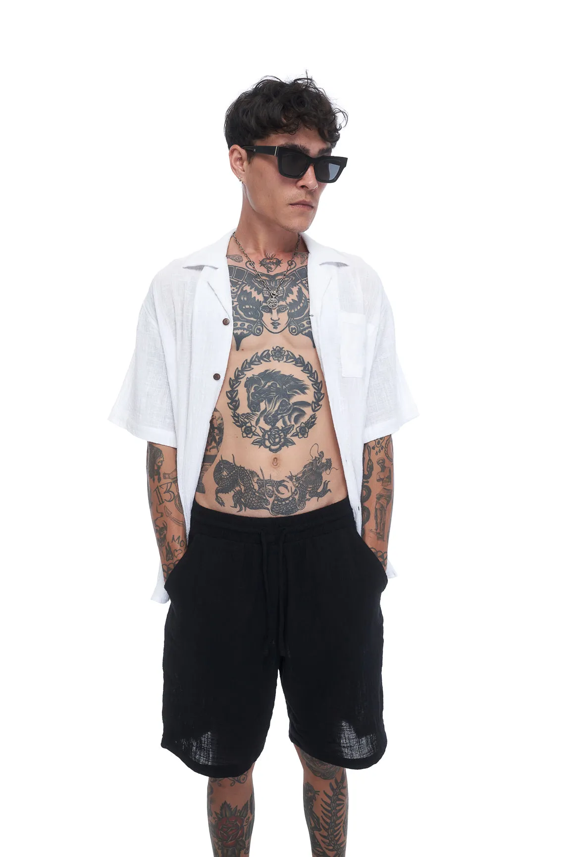 Vacay Textured Short - Black