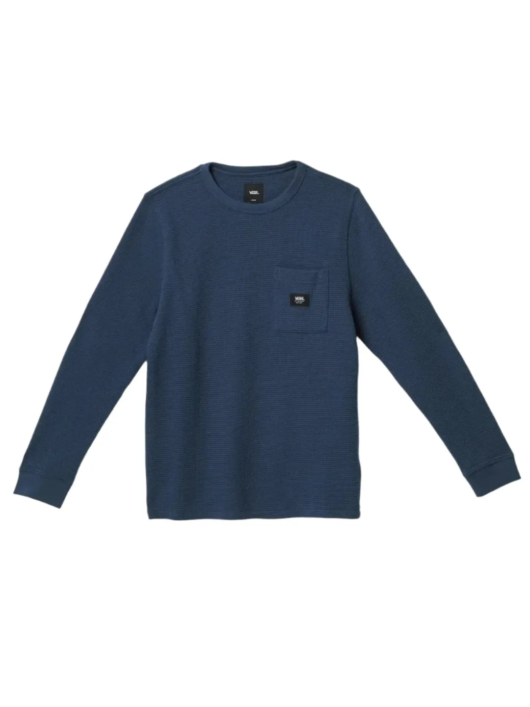 VANS Boys Alder Long Sleeve Pocket Thermal Dress Blue