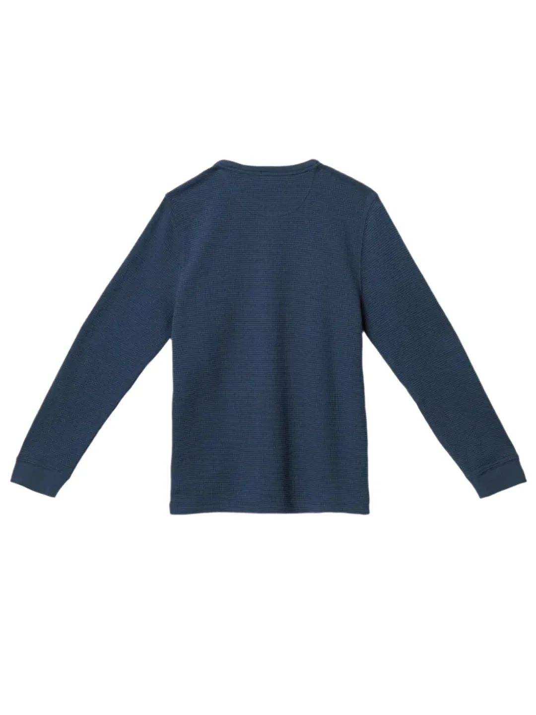 VANS Boys Alder Long Sleeve Pocket Thermal Dress Blue