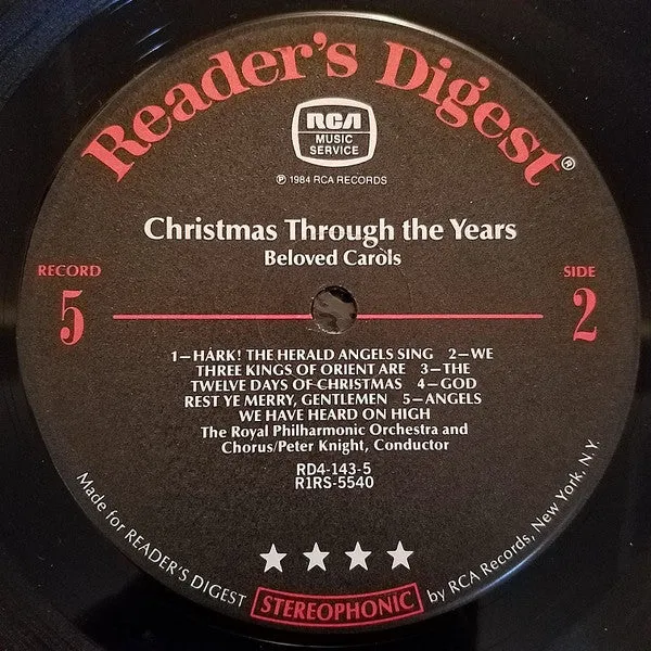 Various - Christmas Through The Years (5xLP, Comp   Box) (NM or M-)
