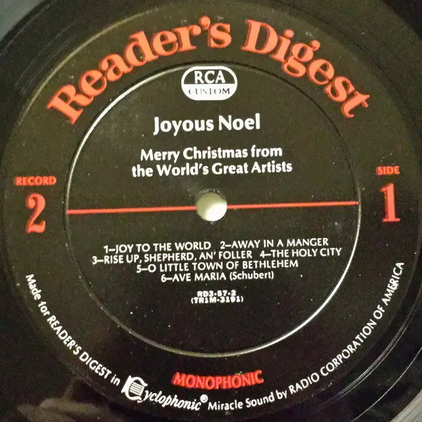 Various - Joyous Noel (4xLP, Comp, Mono) (NM or M-)