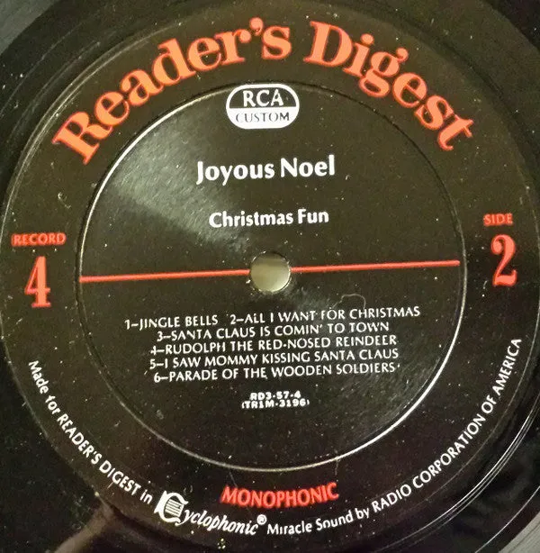 Various - Joyous Noel (4xLP, Comp, Mono) (NM or M-)