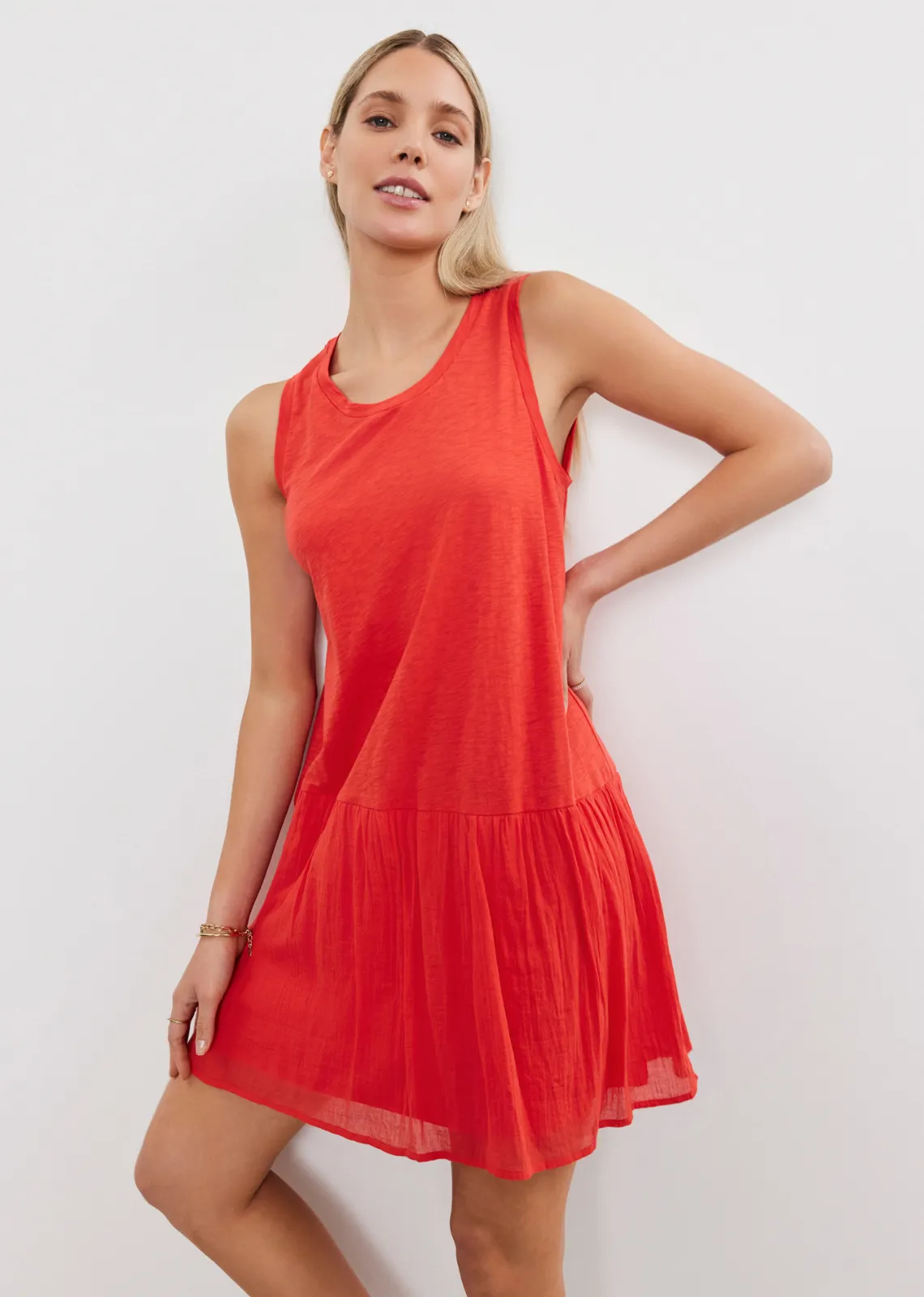 Velvet Mina Cotton Slub Dress