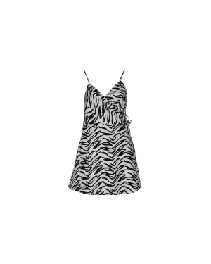 VENEDA WRAP DRESS ZEBRA
