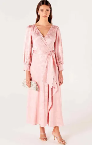 VERSAILLES WRAP DRESS IN PINK