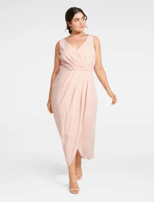Vienna Formal Wrap Curve Dress
