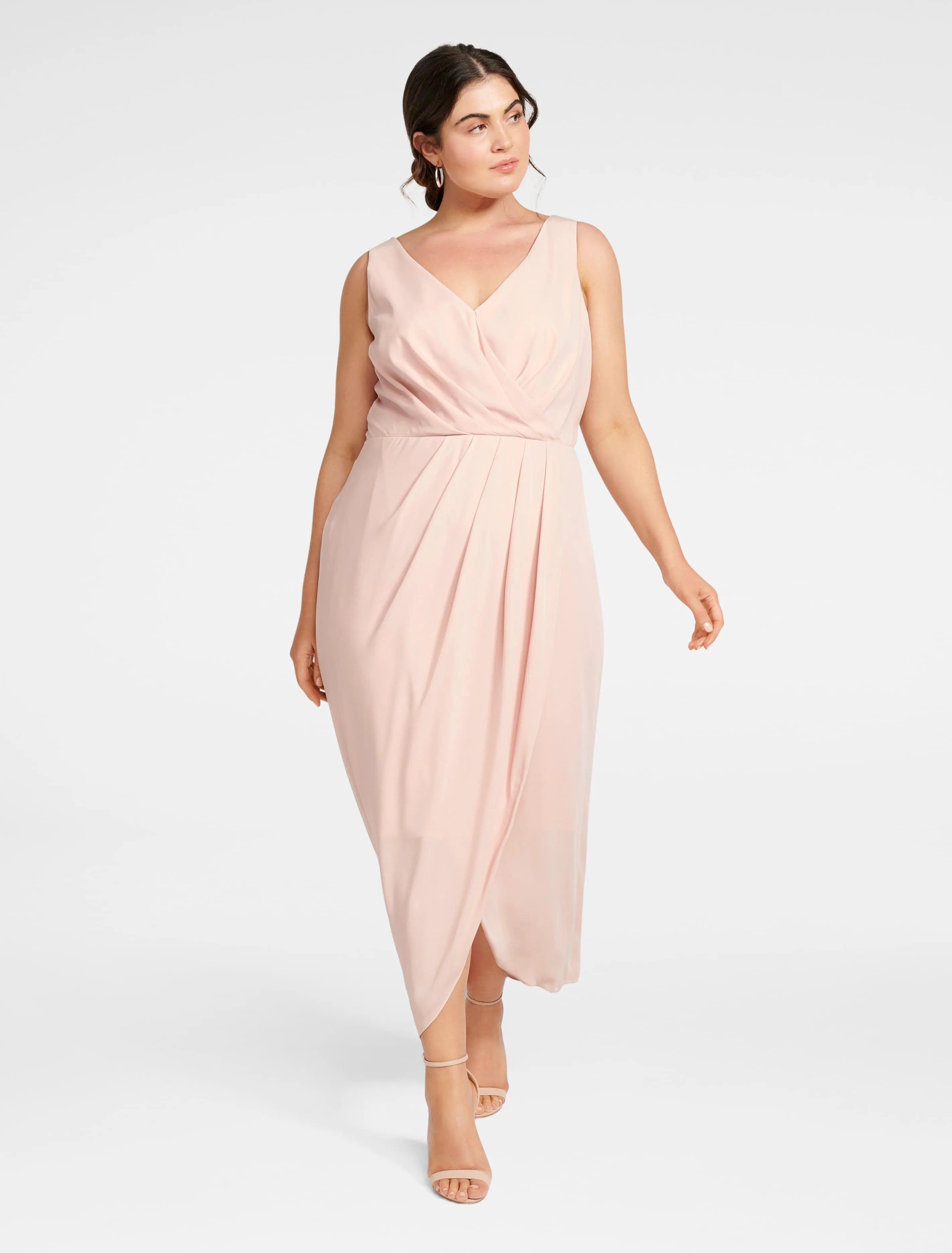 Vienna Formal Wrap Curve Dress