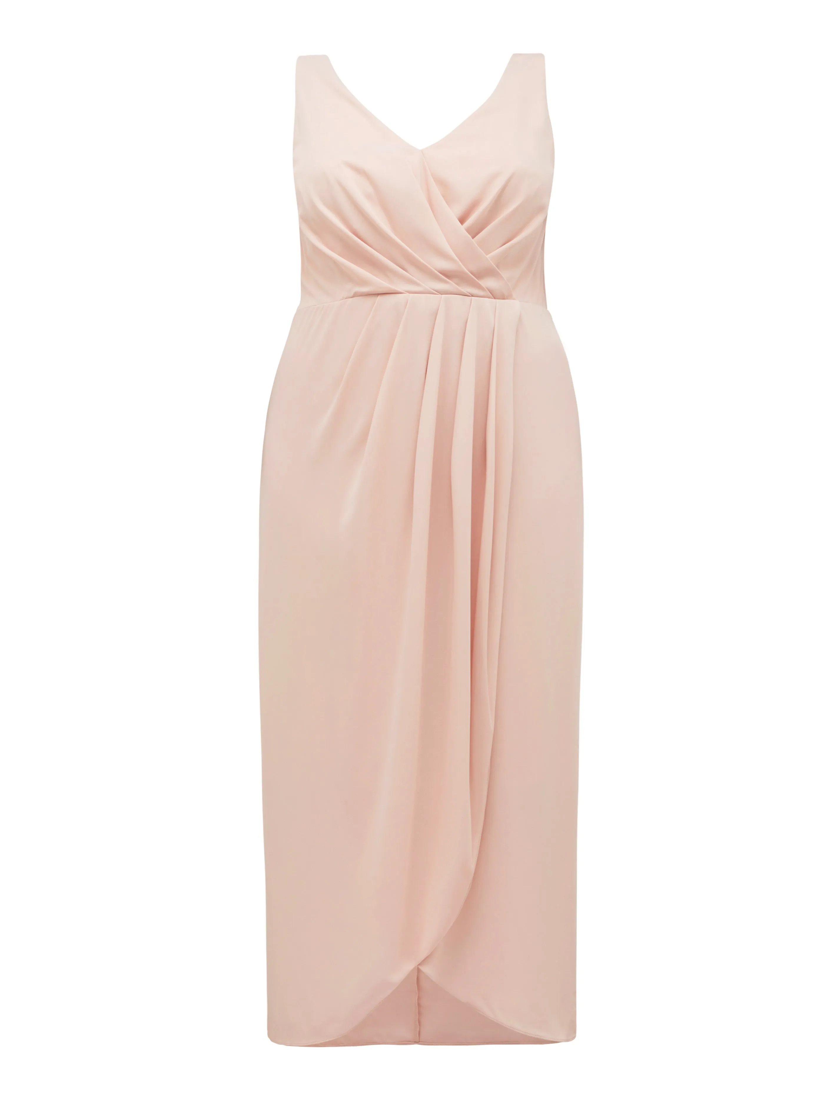 Vienna Formal Wrap Curve Dress
