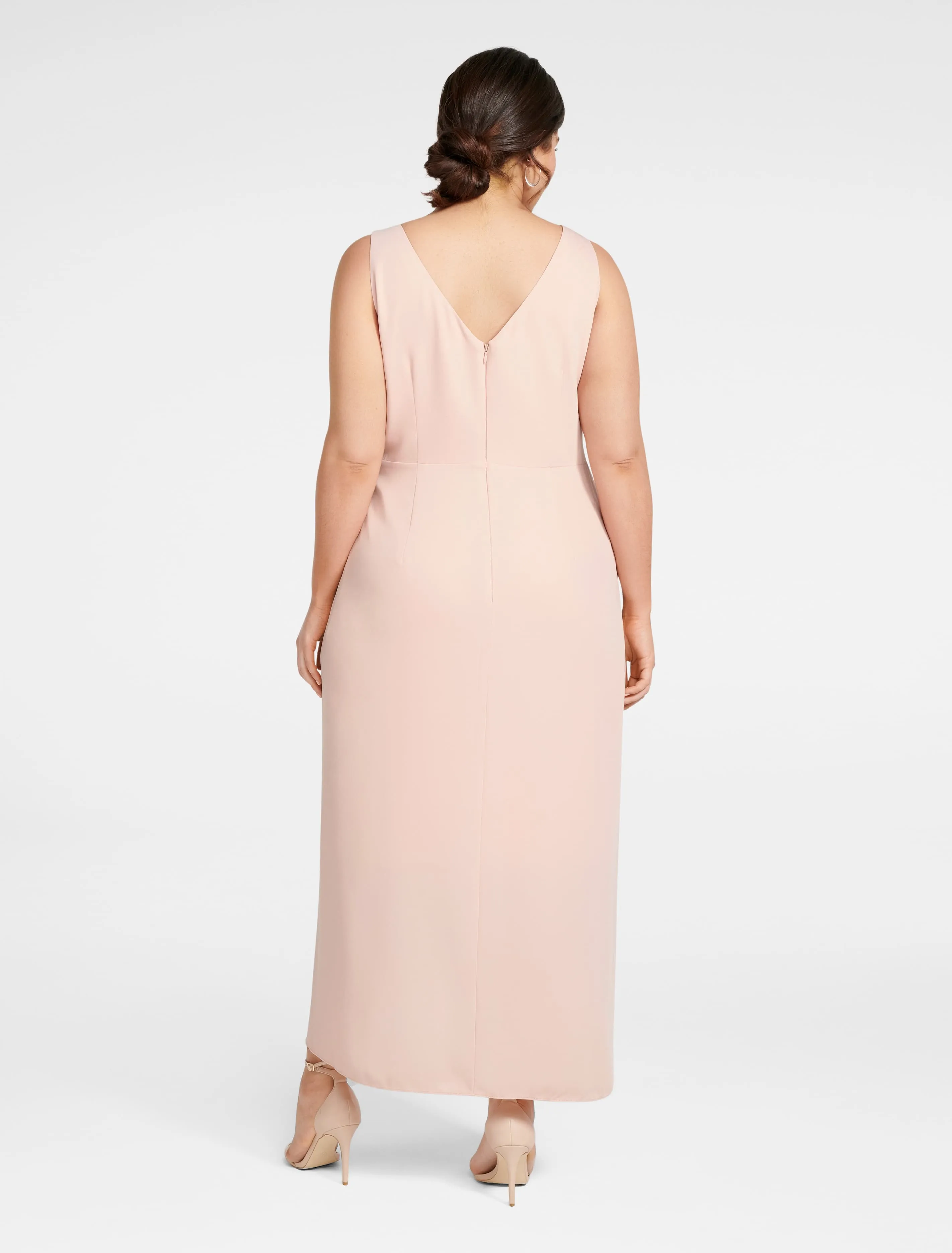 Vienna Formal Wrap Curve Dress