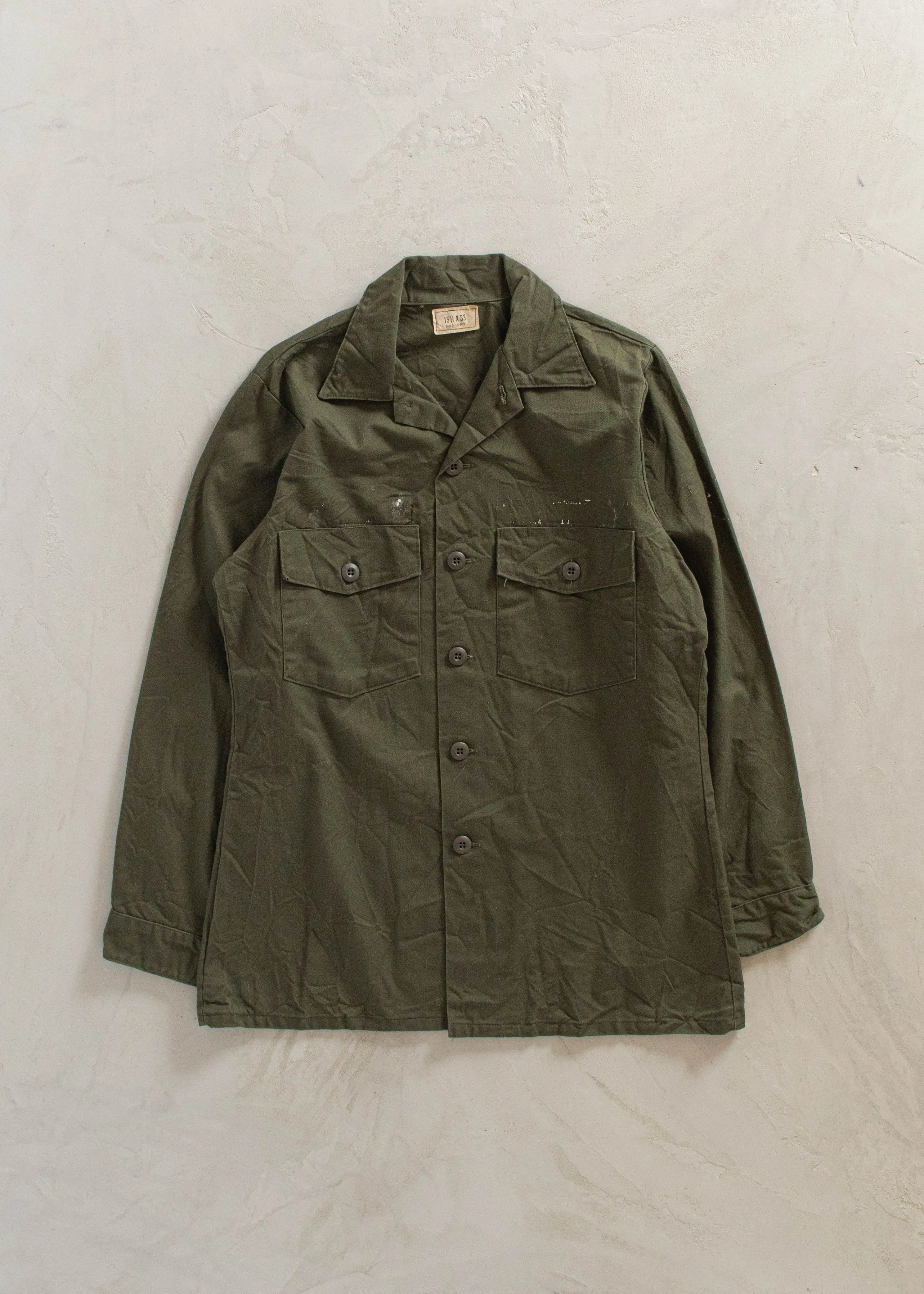 Vintage 1980s OG 507 Fatigue Shirt Size S/M