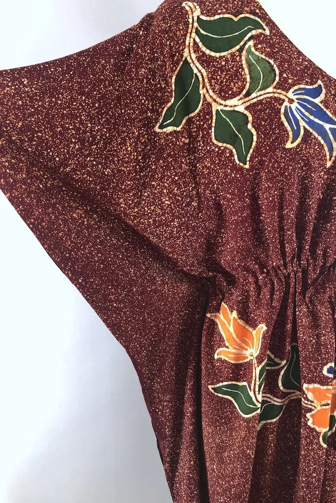 Vintage Batik Caftan Dress