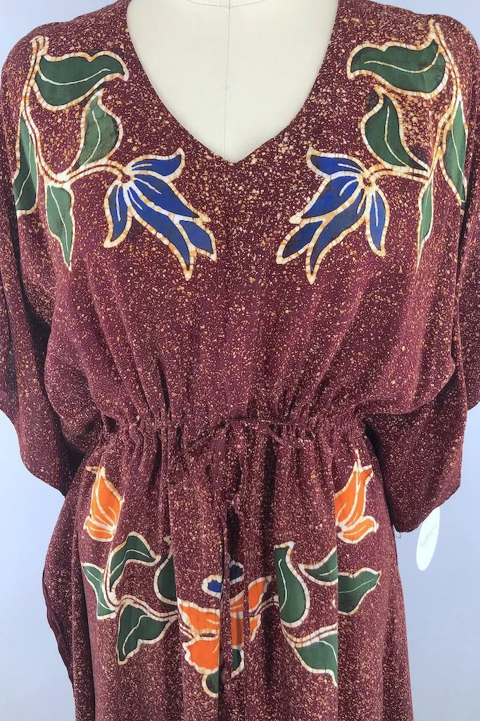 Vintage Batik Caftan Dress