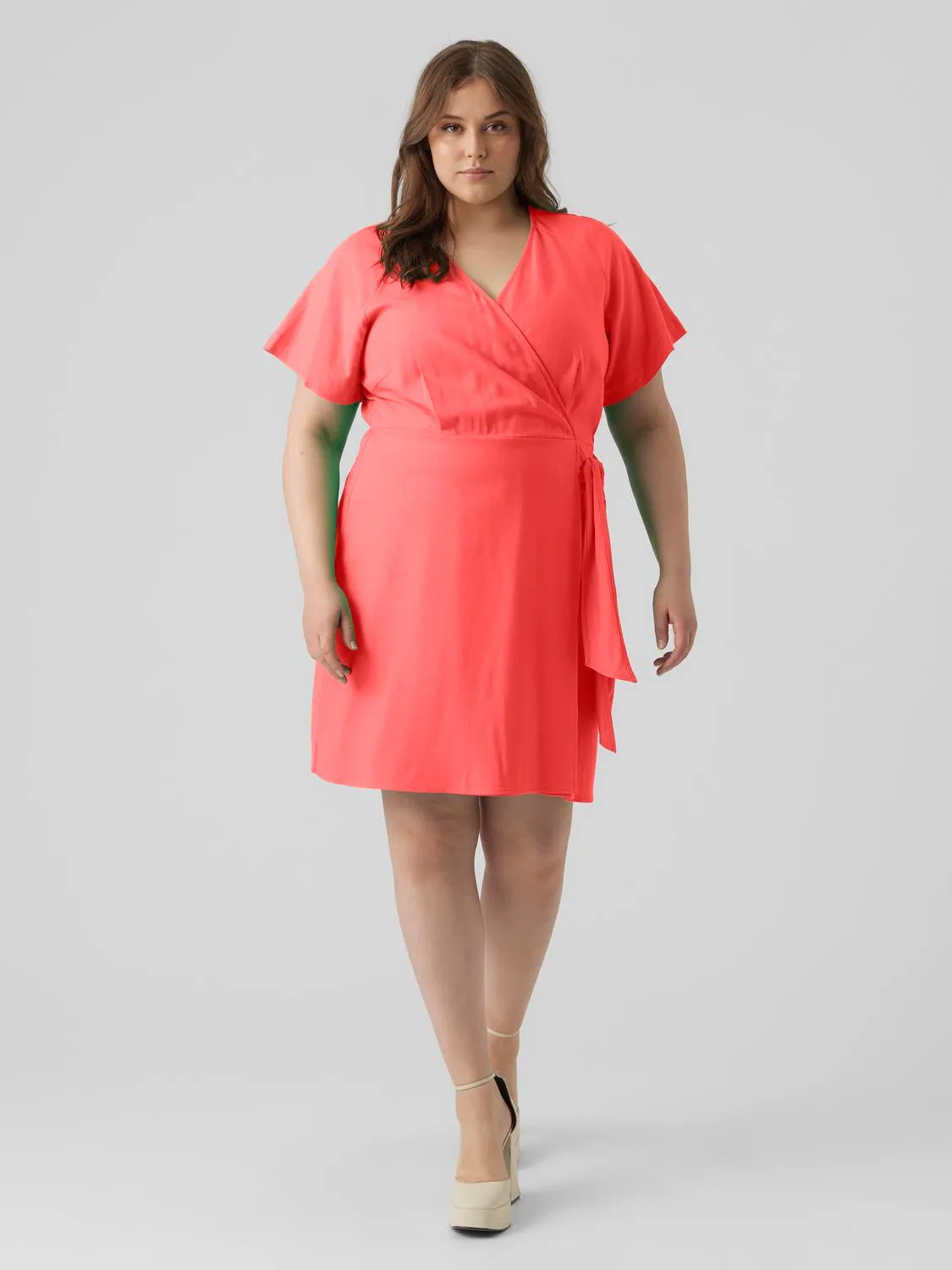 VMCMYMILO SS WIDE WRAP SHORT DRESS CUR