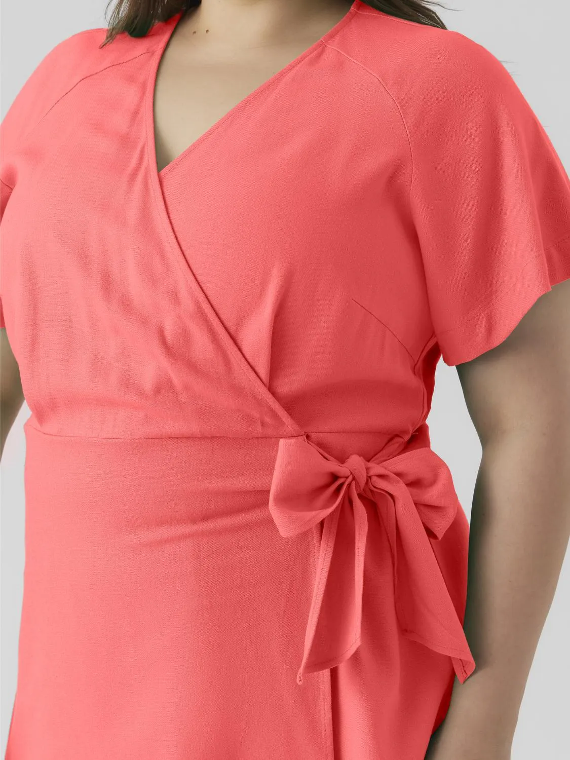 VMCMYMILO SS WIDE WRAP SHORT DRESS CUR