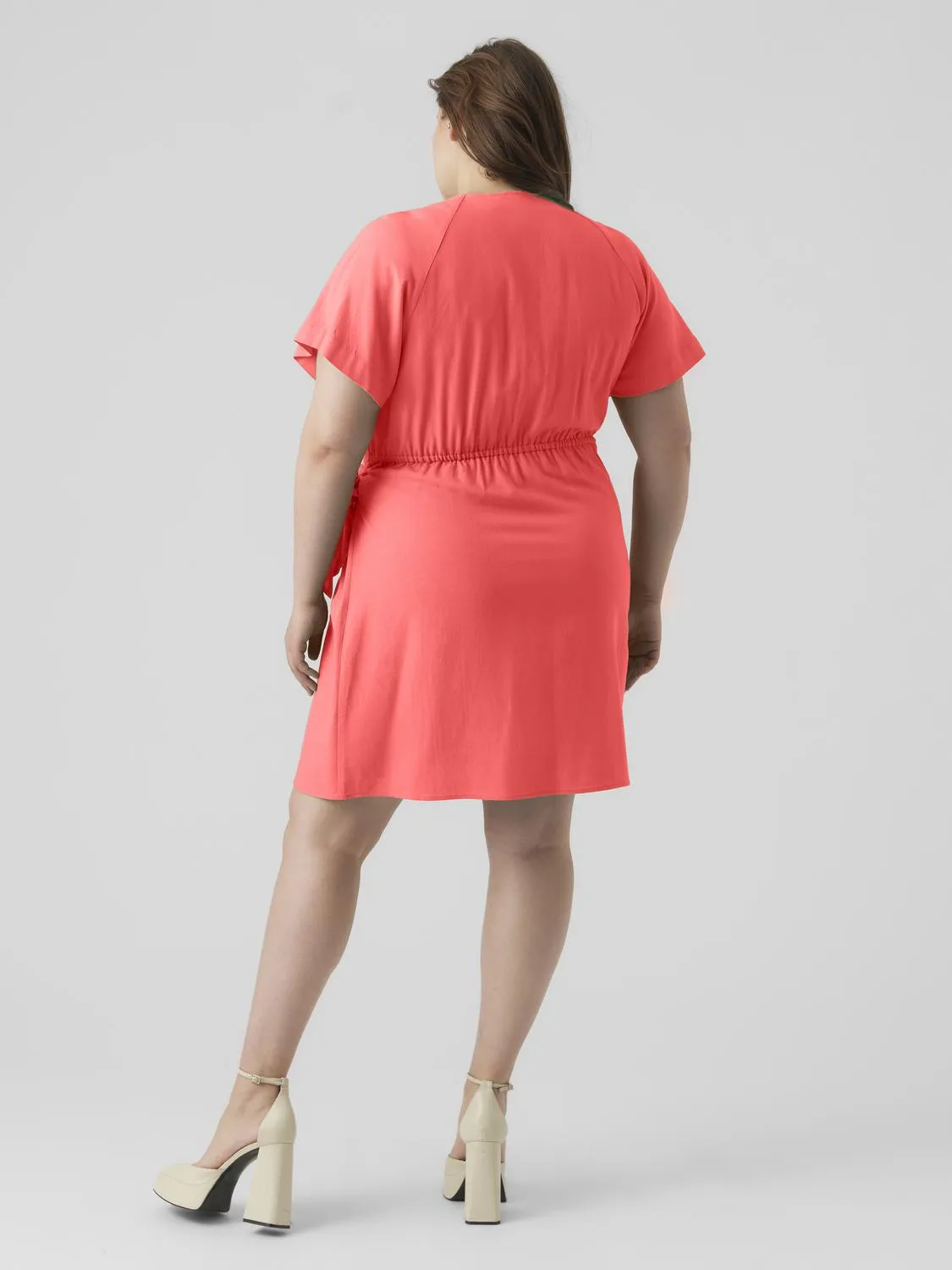 VMCMYMILO SS WIDE WRAP SHORT DRESS CUR