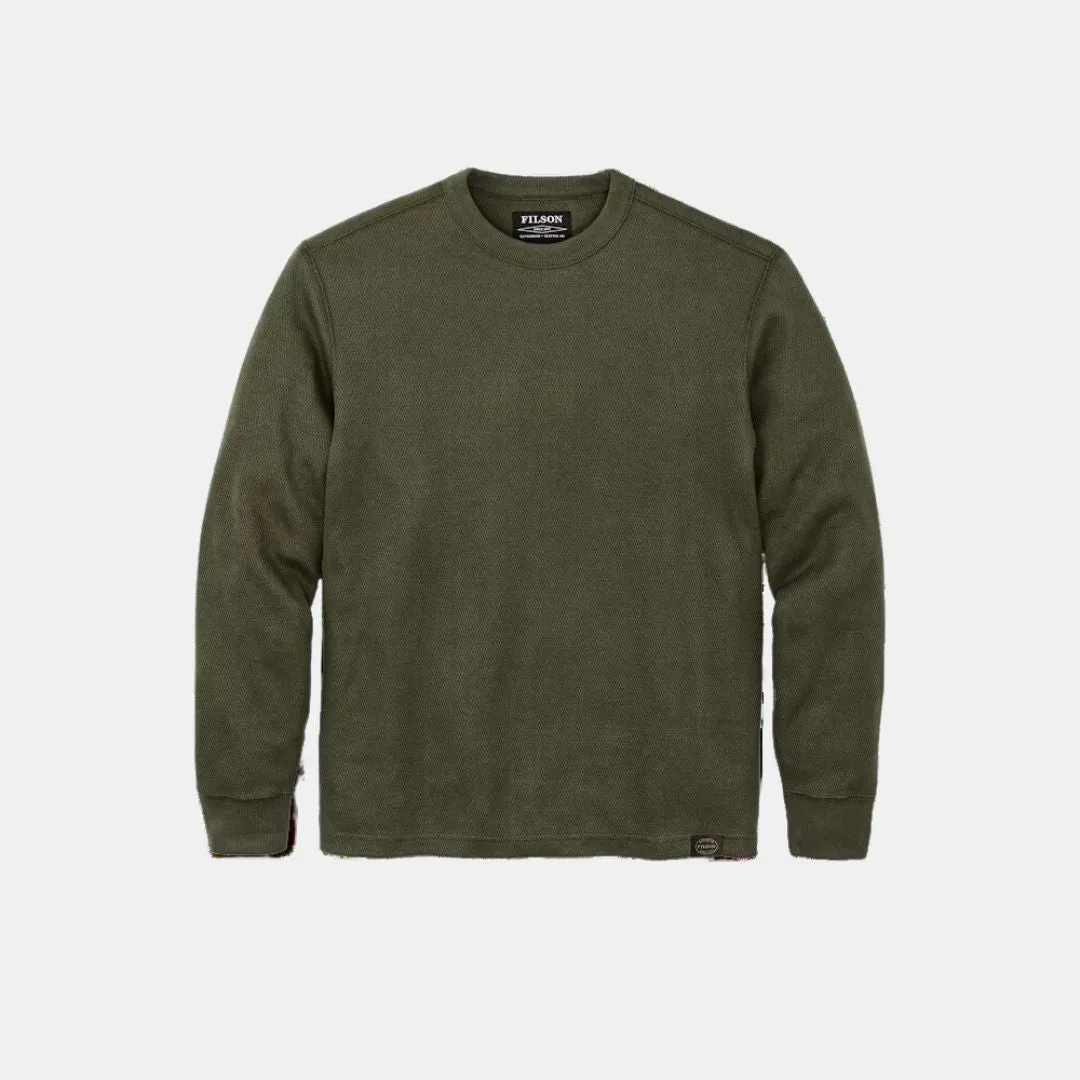 Waffle Knit Thermal Crewneck