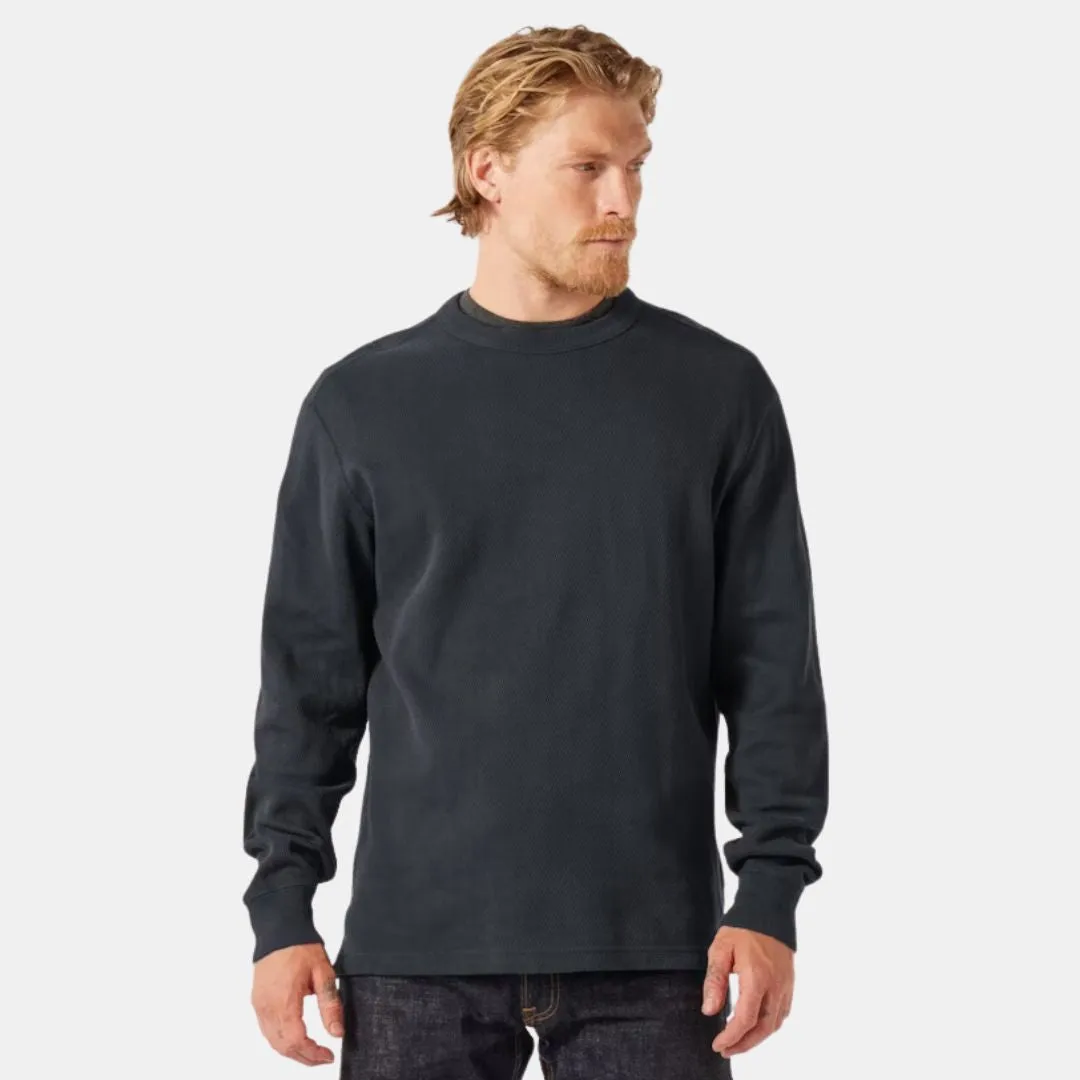 Waffle Knit Thermal Crewneck