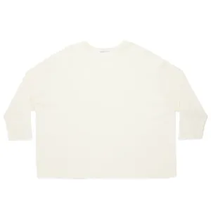 Waffle Thermal Long Sleeve T-Shirt - Cream