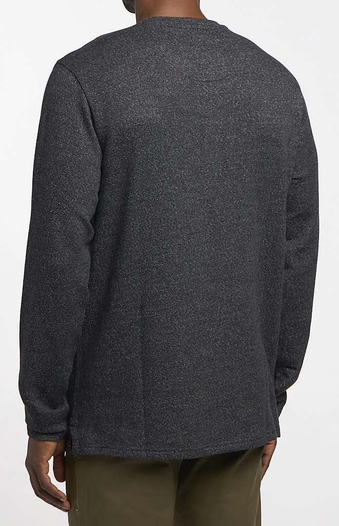 Weatherproof Vintage Speckled Terry Long-Sleeve Henley