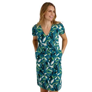 Weird Fish Simmee Printed Modal Wrap Dress
