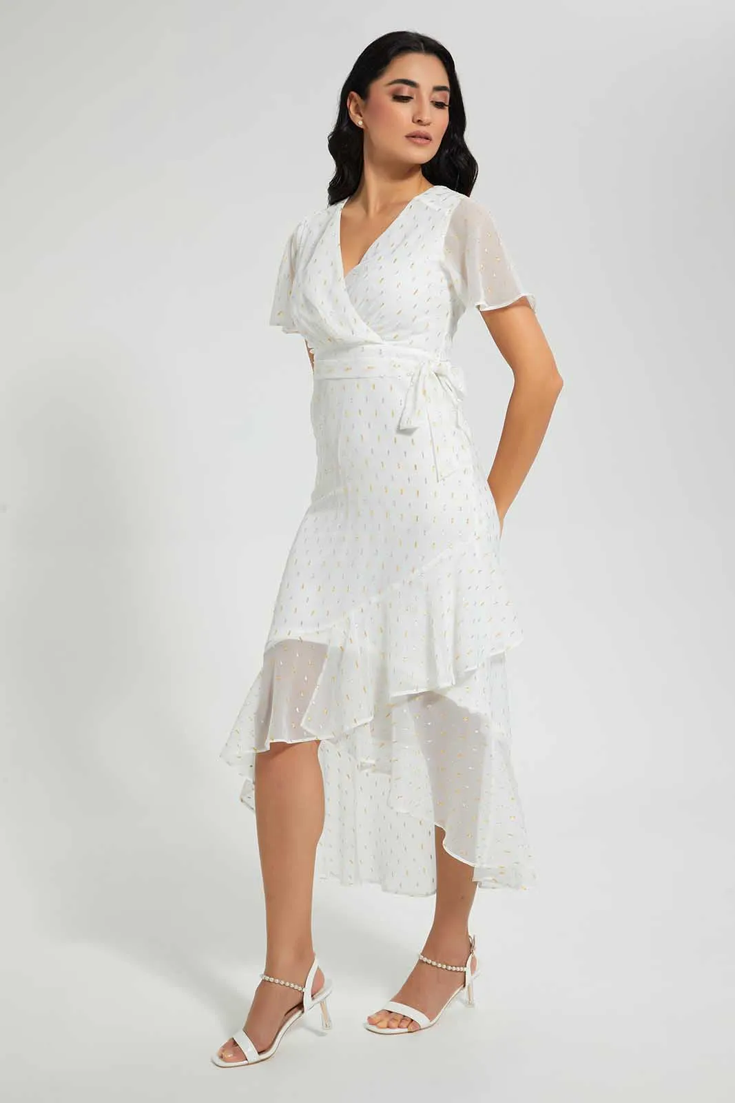 White Wrap Dress