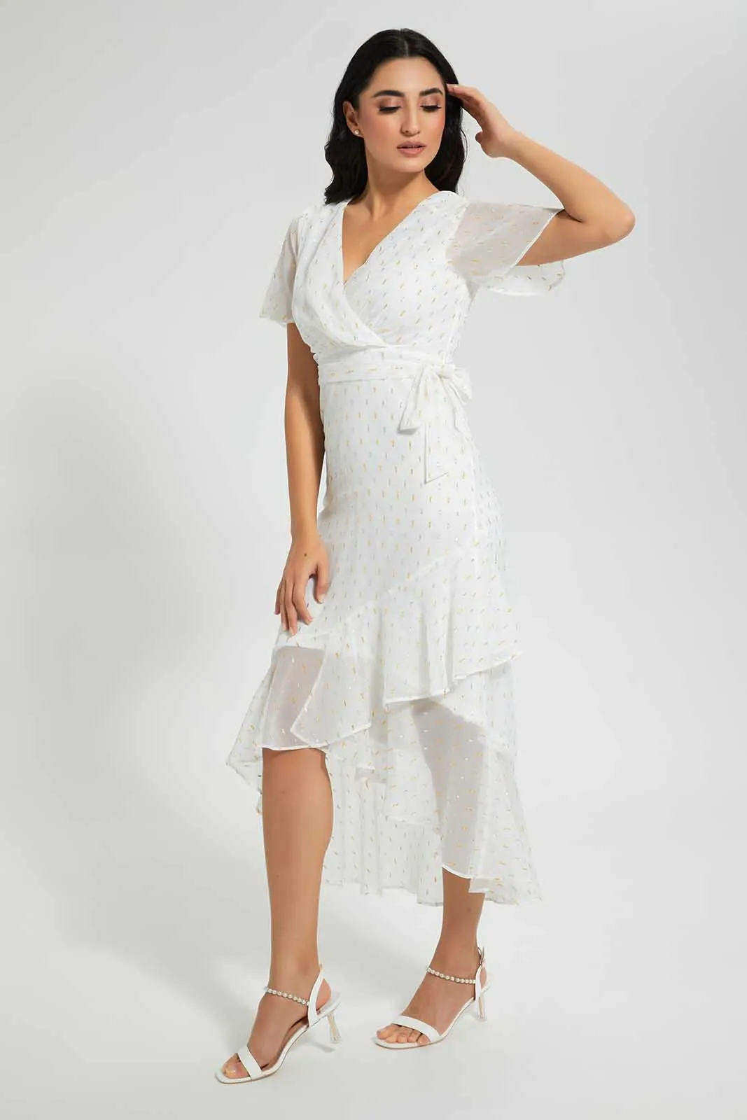 White Wrap Dress